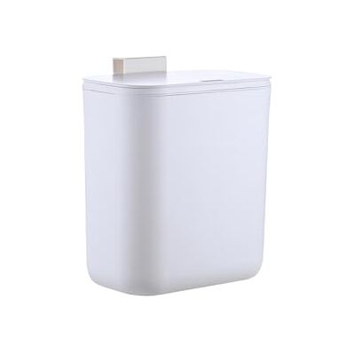 Relaxdays Küchenmülleimer, 9 L, hängender Komposteimer, für Biomüll & Restmüll, Türmüllbehälter, Kunststoff, weiß Relaxdays Küchenmülleimer, 9 L, hängender Komposteimer, für Biomüll & Restmüll, Türmüllbehälter, Kunststoff, weiß