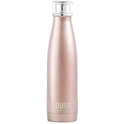 Built Perfect Seal, Doppelwandige Isolierte Wasserflasche aus Rostfreiem Stahl, 480 ml, Rose Gold Built Perfect Seal, Doppelwandige Isolierte Wasserflasche aus Rostfreiem Stahl, 480 ml, Rose Gold