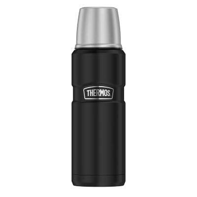 Thermos STAINLESS KING flasche 0,47 l, 12 h heiß, charcoal black mat Thermos STAINLESS KING flasche 0,47 l, 12 h heiß, charcoal black mat