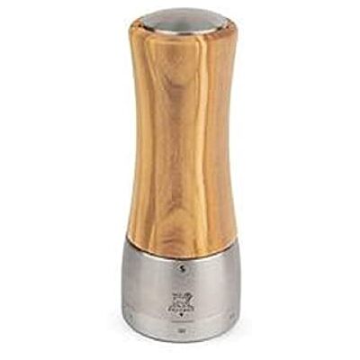 Peugeot Salzmühle Madras u‘Select 16 cm -6 voreingestellte Mahlgrade Innovatives Zirlion-Mahlwerk für pulverfeines Salz Aus PEFC-zertifiziertem Olivenholz und Edelstahl Französisches Know-how Peugeot Salzmühle Madras u‘Select 16 cm -6 voreingestellte Mahlgrade Innovatives Zirlion-Mahlwerk für pulverfeines Salz Aus PEFC-zertifiziertem Olivenholz und Edelstahl Französisches Know-how