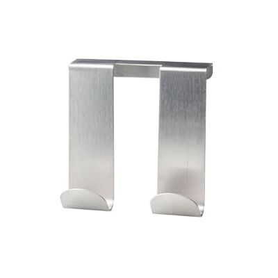 FACKELMANN 61246 doppel-Türhaken aus Edelstahl, Quadrat, silber, 9,5 x 9 x 2,5 cm FACKELMANN 61246 doppel-Türhaken aus Edelstahl, Quadrat, silber, 9,5 x 9 x 2,5 cm