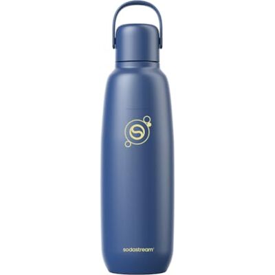 sodastream Fizz & Go Edelstahl-Sprudlerflasche 0,9 l, doppelwandig isolierte Thermosflasche, hält warm & kalt, für kohlensäurehaltige Getränke, kompatibel mit DUO, TERRA, ART, ENSO & mehr, Storm Blau sodastream Fizz & Go Edelstahl-Sprudlerflasche 0,9 l, doppelwandig isolierte Thermosflasche, hält warm & kalt, für kohlensäurehaltige Getränke, kompatibel mit DUO, TERRA, ART, ENSO & mehr, Storm Blau