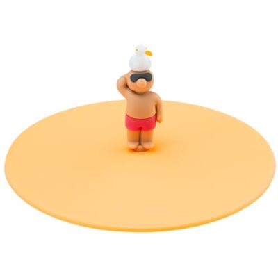 Lurch Mein Deckel Beach Friends Sam Seagull – Einzigartige Silikondeckel für Gläser, BPA-frei, spülmaschinengeeignet, wiederverwendbar, Silikon Lurch Mein Deckel Beach Friends Sam Seagull – Einzigartige Silikondeckel für Gläser, BPA-frei, spülmaschinengeeignet, wiederverwendbar, Silikon