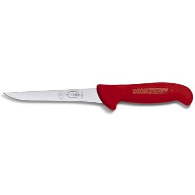 F. Dick Ausbeinmesser Steif / Metzgermesser ErgoGrip (Klinge Messer 15 cm, Messerstahl rostfrei, 56 HRC) 82368151-03 Rot F. Dick Ausbeinmesser Steif / Metzgermesser ErgoGrip (Klinge Messer 15 cm, Messerstahl rostfrei, 56 HRC) 82368151-03 Rot