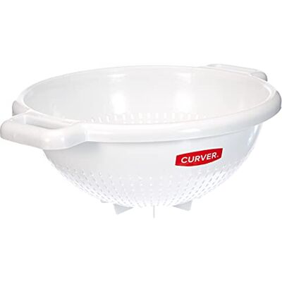 Curver 175218 Sieb mit Füßen, Polypropylen, Weiß, 26 x 31 x 12 cm Curver 175218 Sieb mit Füßen, Polypropylen, Weiß, 26 x 31 x 12 cm