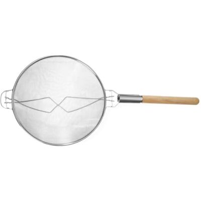 HENDI Grossküchensieb, doppelmaschig, Holzgriff, Verstärkte Halterung, Passiersieb, Küchensieb, Sieb, ø360x860mm, Verzinnt HENDI Grossküchensieb, doppelmaschig, Holzgriff, Verstärkte Halterung, Passiersieb, Küchensieb, Sieb, ø360x860mm, Verzinnt