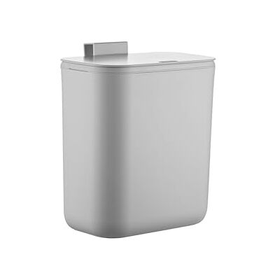 Relaxdays Küchenmülleimer, 9 L, hängender Komposteimer, für Biomüll & Restmüll, Türmüllbehälter, Kunststoff, grau Relaxdays Küchenmülleimer, 9 L, hängender Komposteimer, für Biomüll & Restmüll, Türmüllbehälter, Kunststoff, grau