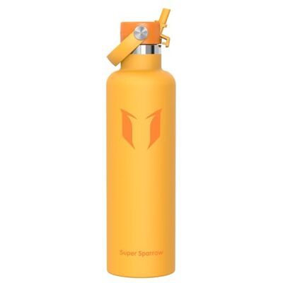 Super Sparrow Trinkflasche Edelstahl 500ml/750ml/1L/1.2L Thermosflasche Strohhalm Wasserflasche, Thermoskanne, Thermobecher, Isolierte, FlipFlow, Auslaufsicher, BPA-Frei, Spülmaschinenfest, Sport, Fitness Super Sparrow Trinkflasche Edelstahl 500ml/750ml/1L/1.2L Thermosflasche Strohhalm Wasserflasche, Thermoskanne, Thermobecher, Isolierte, FlipFlow, Auslaufsicher, BPA-Frei, Spülmaschinenfest, Sport, Fitness