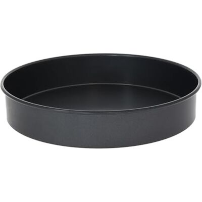 DE BUYER Runde Kuchenform aus antihaftbeschichtetem Stahl 26 x 5cm 4718.26, Schwarz DE BUYER Runde Kuchenform aus antihaftbeschichtetem Stahl 26 x 5cm 4718.26, Schwarz