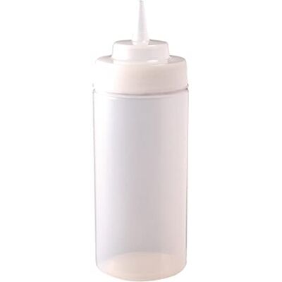 VOGUE Saucenflasche mit weiter Halsöffnung, robust, Durchsichtig 454ml 15fl oz VOGUE Saucenflasche mit weiter Halsöffnung, robust, Durchsichtig 454ml 15fl oz