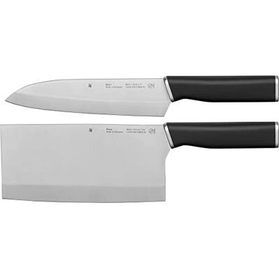 WMF Kineo Messerset Küche 2teilig, Made in Germany, 2 Küchenmesser scharf, Performance Cut, Küchenmesser Set, Kinetisches Design, Spezialklingenstahl WMF Kineo Messerset Küche 2teilig, Made in Germany, 2 Küchenmesser scharf, Performance Cut, Küchenmesser Set, Kinetisches Design, Spezialklingenstahl