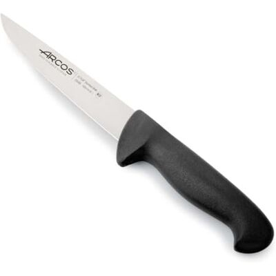 Arcos Fleischermesser aus Edelstahl mit Schmaler Klinge 160 mm Professionelles Messer mit Ergonomischem Griff aus Polyoxymethylen Schwarz, Serie 2900 Arcos Fleischermesser aus Edelstahl mit Schmaler Klinge 160 mm Professionelles Messer mit Ergonomischem Griff aus Polyoxymethylen Schwarz, Serie 2900