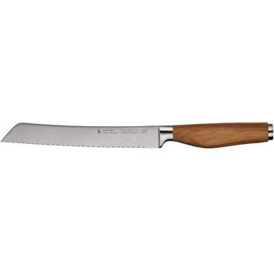 WMF Grand Wood Brotmesser 32,4 cm, Messer Holzgriff, Made in Germany, Olivenholzgriff, Messer geschmiedet, Küchenmesser Spezialklingenstahl, Performance Cut, einzigartiger Griff, Klinge 19 cm WMF Grand Wood Brotmesser 32,4 cm, Messer Holzgriff, Made in Germany, Olivenholzgriff, Messer geschmiedet, Küchenmesser Spezialklingenstahl, Performance Cut, einzigartiger Griff, Klinge 19 cm