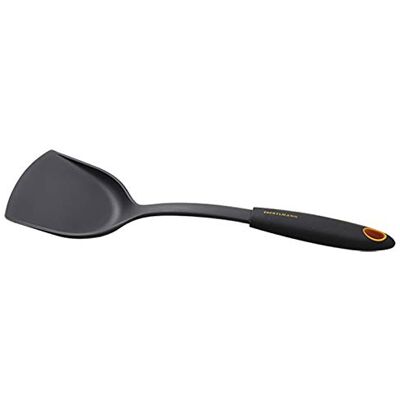 FACKELMANN 40373 Kochschaufel Chef Multiuso Nylon, 32 x 10 cm, Soft Collection, ideal für Frittierungen, Hamburger, Fisch, Pan Cake, (Farbe: Schwarz und Orange, Menge: 1 Stück FACKELMANN 40373 Kochschaufel Chef Multiuso Nylon, 32 x 10 cm, Soft Collection, ideal für Frittierungen, Hamburger, Fisch, Pan Cake, (Farbe: Schwarz und Orange, Menge: 1 Stück
