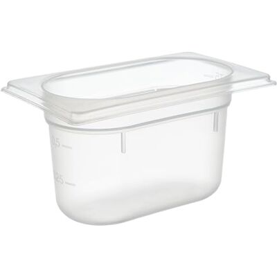 APS 82151 GN-Behälter 1/9, 17,6 x 10,8 cm, 100 mm tief, 1,0 Liter, Skalierung, Polypropylen APS 82151 GN-Behälter 1/9, 17,6 x 10,8 cm, 100 mm tief, 1,0 Liter, Skalierung, Polypropylen