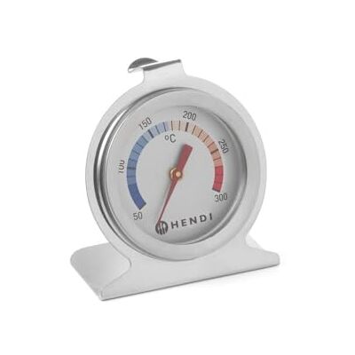 HENDI Ofenthermometer, Bratenthermometer, Fleischthermometer, thermometer, Messbreich 50°C bis 300°C, Graduierung 10°C, ø60x(H)70mm, Edelstahl HENDI Ofenthermometer, Bratenthermometer, Fleischthermometer, thermometer, Messbreich 50°C bis 300°C, Graduierung 10°C, ø60x(H)70mm, Edelstahl