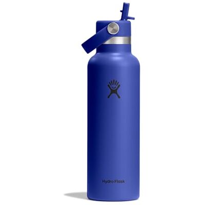Hydro Flask – Standard Flex Straw Cap 621 ml (21 oz) Flasche – Edelstahl, auslaufsicher, passend für die meisten Becherhalter – Isoliert, 24 Std. kalt – Capri Blue Hydro Flask – Standard Flex Straw Cap 621 ml (21 oz) Flasche – Edelstahl, auslaufsicher, passend für die meisten Becherhalter – Isoliert, 24 Std. kalt – Capri Blue