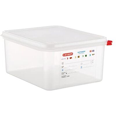 Araven Food Containers GN 1/2 10Ltr with Lids (Pack 4) Araven Food Containers GN 1/2 10Ltr with Lids (Pack 4)