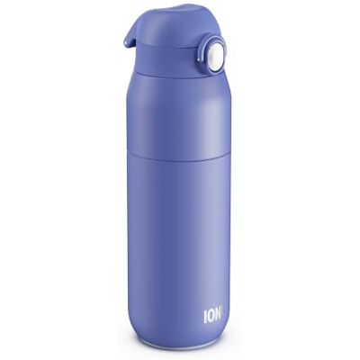 ion8 PRIMO REVIVE Isolierte Trinkflasche 540 ml (18 oz)- Auslaufsichere Edelstahlflasche, Klappdeckel, Einhandöffnung, Schneller Trinkfluss, Vakuumisoliert Heiß & Kalt, Flieder ion8 PRIMO REVIVE Isolierte Trinkflasche 540 ml (18 oz)- Auslaufsichere Edelstahlflasche, Klappdeckel, Einhandöffnung, Schneller Trinkfluss, Vakuumisoliert Heiß & Kalt, Flieder