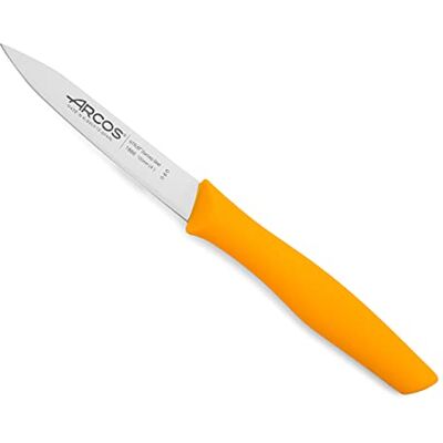 Arcos Küchenmesser Edelstahl NITRUM 100 mm Obst und Gemüse schälen Rutschfester Polypropylen-Griff Serie Nova Arcos Küchenmesser Edelstahl NITRUM 100 mm Obst und Gemüse schälen Rutschfester Polypropylen-Griff Serie Nova