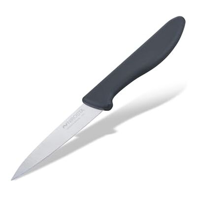 FACKELMANN Nirosta Küchenmesser – 19 cm Edelstahlklinge, ergonomischer Griff, schnitthaltig für präzises Schneiden, Grau-Schwarz FACKELMANN Nirosta Küchenmesser – 19 cm Edelstahlklinge, ergonomischer Griff, schnitthaltig für präzises Schneiden, Grau-Schwarz