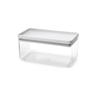 Brabantia TASTY+ Stapelbarer Behälter Luftdichte Vorratsdose mit Silikondichtung für die Küche Gefäß für trockene und feuchte Lebensmittel, Zucker, Mehl 1,5 l Fassungsvermögen Light Grey Brabantia TASTY+ Stapelbarer Behälter Luftdichte Vorratsdose mit Silikondichtung für die Küche Gefäß für trockene und feuchte Lebensmittel, Zucker, Mehl 1,5 l Fassungsvermögen Light Grey