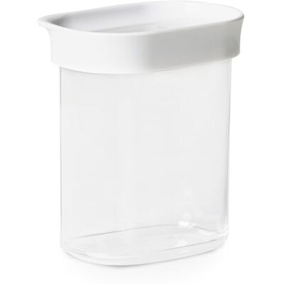 Emsa Optima Trockenvorratsdose 0,38 Liter, rechteckig, Hochformat, 100 Prozent sicher, hygienisch, platzeffizient, Frischedichtung, transparentes Design, Schnappverschluss, N1141500 Emsa Optima Trockenvorratsdose 0,38 Liter, rechteckig, Hochformat, 100 Prozent sicher, hygienisch, platzeffizient, Frischedichtung, transparentes Design, Schnappverschluss, N1141500