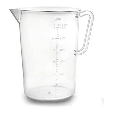 LACOR 67213 Messbecher, Messbecher, Flüssigkeitsmessgerät, Edelstahl, BPA-frei, 17 cm, 3 l LACOR 67213 Messbecher, Messbecher, Flüssigkeitsmessgerät, Edelstahl, BPA-frei, 17 cm, 3 l