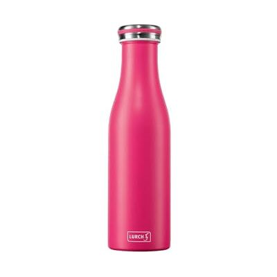 Lurch 240934 Isolierflasche/Thermoflasche für heiße und kalte Getränke aus doppelwandigem Edelstahl 0,5l, pink Lurch 240934 Isolierflasche/Thermoflasche für heiße und kalte Getränke aus doppelwandigem Edelstahl 0,5l, pink