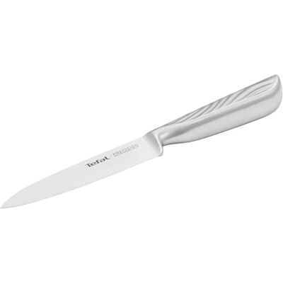Tefal Precision Universalmesser 12 cm, schärfstes Messer, 22°-Klingenwinkel, Eishärtungstechnologie, Wellenmuster, Edelstahl, K2890524 Tefal Precision Universalmesser 12 cm, schärfstes Messer, 22°-Klingenwinkel, Eishärtungstechnologie, Wellenmuster, Edelstahl, K2890524