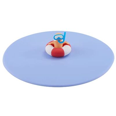 Lurch 210886 Mein Deckel Beach Kids Roland Ring, Glasabdeckung aus BPA-freiem Premium-Platin-Silikon, Ø 10,5cm, Blau Lurch 210886 Mein Deckel Beach Kids Roland Ring, Glasabdeckung aus BPA-freiem Premium-Platin-Silikon, Ø 10,5cm, Blau