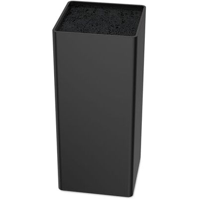 vonsera Messerblock ohne Messer schwarz, universeller Knife Holder, Messerhalter mit herausnehmbarem Inneneinsatz, großes Fassungsvermögen für Küchenmesser, quadratisch, 22 x 9,5 x 9,5 cm vonsera Messerblock ohne Messer schwarz, universeller Knife Holder, Messerhalter mit herausnehmbarem Inneneinsatz, großes Fassungsvermögen für Küchenmesser, quadratisch, 22 x 9,5 x 9,5 cm