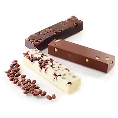 silikomart SF184 Silikonform für MY SNACK Monoportionen, Antihaft, 4er Pack Kuchenformen, 100 x 26 h 16 mm Volumen 8 x 40 ml Tot. 320 ml, Braun silikomart SF184 Silikonform für MY SNACK Monoportionen, Antihaft, 4er Pack Kuchenformen, 100 x 26 h 16 mm Volumen 8 x 40 ml Tot. 320 ml, Braun