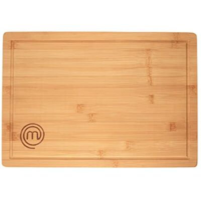 MasterChef Schneidebrett Holz, Holzbrett Küche mit Saftrille, Natürlich, Nachhaltig, 39cm x 27cm x 3cm, Extra Dick, Holzfarben MasterChef Schneidebrett Holz, Holzbrett Küche mit Saftrille, Natürlich, Nachhaltig, 39cm x 27cm x 3cm, Extra Dick, Holzfarben