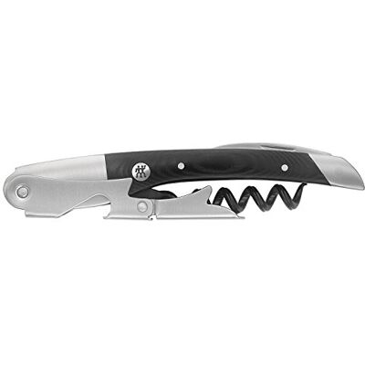ZWILLING Henckels Sommelier Accessories Klassischer Kellner-Korkenzieher mit Micarta-Griff, Edelstahl ZWILLING Henckels Sommelier Accessories Klassischer Kellner-Korkenzieher mit Micarta-Griff, Edelstahl