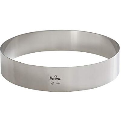 Decora 0063728 TORTENRING RUND AUSEDELSTAHL Ø 28X4H cm Decora 0063728 TORTENRING RUND AUSEDELSTAHL Ø 28X4H cm
