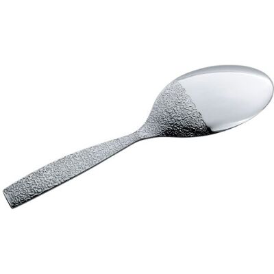 Alessi MW03/11 Dressed Servierlöffel Edelstahl 18/10 glänzend poliert mit Reliefdekor Alessi MW03/11 Dressed Servierlöffel Edelstahl 18/10 glänzend poliert mit Reliefdekor