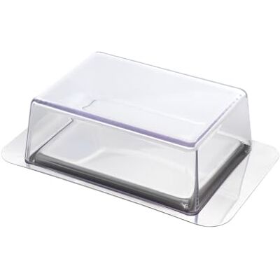 Metaltex Butterdose Edelstahl mit transparentem Deckel – passend für Kühlschranktür, Inox/Transparent Metaltex Butterdose Edelstahl mit transparentem Deckel – passend für Kühlschranktür, Inox/Transparent