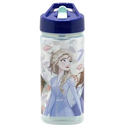 Stor Wiederverwendbare Trinkflasche Die Eiskönigin mit integriertem Strohhalm 530ml BPA-frei Quadratische Kunststoff Wasserflasche Kinder Stor Wiederverwendbare Trinkflasche Die Eiskönigin mit integriertem Strohhalm 530ml BPA-frei Quadratische Kunststoff Wasserflasche Kinder