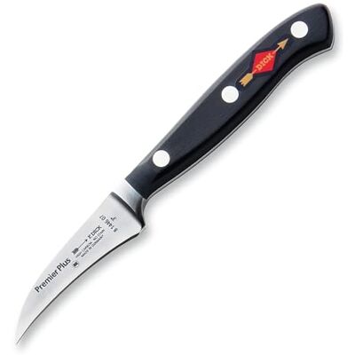F. Dick Tourniermesser, Premier Plus (Messer mit Klinge 7 cm, X50CrMoV15 Stahl, nichtrostend, 56° HRC) 81446072, Schwarz, 17 cm F. Dick Tourniermesser, Premier Plus (Messer mit Klinge 7 cm, X50CrMoV15 Stahl, nichtrostend, 56° HRC) 81446072, Schwarz, 17 cm