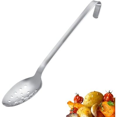 Westmark Schöpflöffel Pro – Edelstahl Kochlöffel mit Lochung & Aufhängehaken – Praktischer Gemüselöffel & Servierlöffel – Silber, 38 cm Westmark Schöpflöffel Pro – Edelstahl Kochlöffel mit Lochung & Aufhängehaken – Praktischer Gemüselöffel & Servierlöffel – Silber, 38 cm