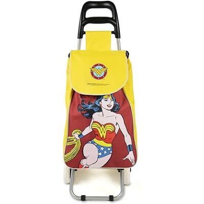 Excelsa Superhelden Einkaufswagen, Fassungsvermögen 38 l, Abnehmbarer Beutel, wasserabweisend, Wonder Woman Excelsa Superhelden Einkaufswagen, Fassungsvermögen 38 l, Abnehmbarer Beutel, wasserabweisend, Wonder Woman