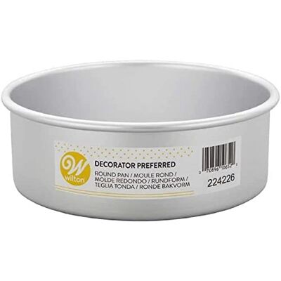 Wilton Decorator Preferred 20,3 x 7,62 cm Runde Aluminium-Kuchenform Wilton Decorator Preferred 20,3 x 7,62 cm Runde Aluminium-Kuchenform