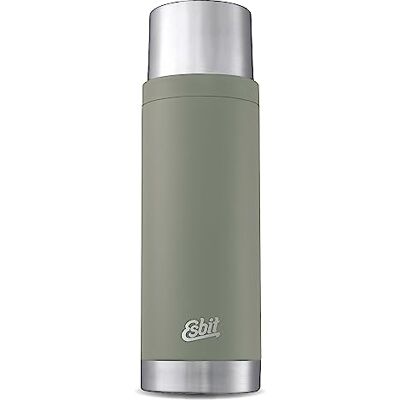 Esbit Thermoflasche Sculptor Isolierte Flasche aus Edelstahl für warme und kalte Getränke – 1000 ml in Stone Grey Esbit Thermoflasche Sculptor Isolierte Flasche aus Edelstahl für warme und kalte Getränke – 1000 ml in Stone Grey