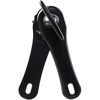 wenco Dosenöffner manuell mit leichter Handhabung und integrierter Zange Sicherheitsdosenöffner Büchsenöffner für Rechts- und Linkshänder, für Senioren 17 cm Kunststoff / Edelstahl Schwarz wenco Dosenöffner manuell mit leichter Handhabung und integrierter Zange Sicherheitsdosenöffner Büchsenöffner für Rechts- und Linkshänder, für Senioren 17 cm Kunststoff / Edelstahl Schwarz