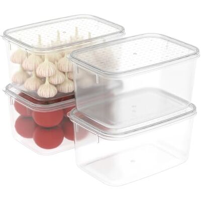 Cetomo 2.2L*4 Gefrierdosen, Frischhaltedosen, Vorratsdosen mit Deckel, Behälter Gefrierschrank fur Kühlschrank, Gefriergeeignet, Mikrowellengeeignet, BPA-freier Kunststoff, Klar, 2.2L-4er Set Cetomo 2.2L*4 Gefrierdosen, Frischhaltedosen, Vorratsdosen mit Deckel, Behälter Gefrierschrank fur Kühlschrank, Gefriergeeignet, Mikrowellengeeignet, BPA-freier Kunststoff, Klar, 2.2L-4er Set