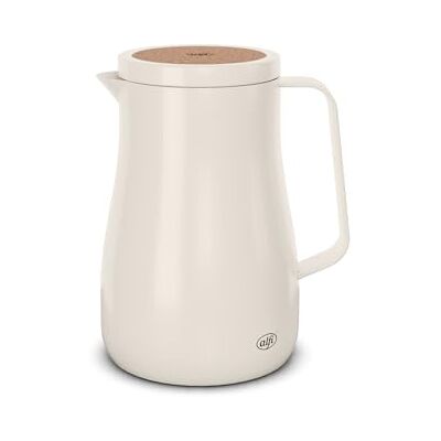 alfi STUDIO TEA Isolierkanne 0,7L weiß, Thermoskanne aus doppelwandigem Edelstahl, hält 12 Stunden warm, 24 Stunden kalt, Drehverschluss, Öffnung groß, Thermoskanne, BPA-frei alfi STUDIO TEA Isolierkanne 0,7L weiß, Thermoskanne aus doppelwandigem Edelstahl, hält 12 Stunden warm, 24 Stunden kalt, Drehverschluss, Öffnung groß, Thermoskanne, BPA-frei