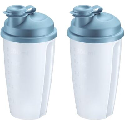 Westmark 2 Mix- und Schüttelbecher mit Mess-Skala – Praktischer Shaker mit herausnehmbarer Mixscheibe und verschließbarem Ausgießer, 0,5 l, Kunststoff, BPA-frei, 243522EB Westmark 2 Mix- und Schüttelbecher mit Mess-Skala – Praktischer Shaker mit herausnehmbarer Mixscheibe und verschließbarem Ausgießer, 0,5 l, Kunststoff, BPA-frei, 243522EB