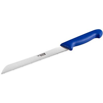 Thermohauser Brotmesser (Stahl, rostfrei), einseitiger Sägenschliff, mit blauem Kunststoffgriff, Klinge 21 cm, Blau Thermohauser Brotmesser (Stahl, rostfrei), einseitiger Sägenschliff, mit blauem Kunststoffgriff, Klinge 21 cm, Blau