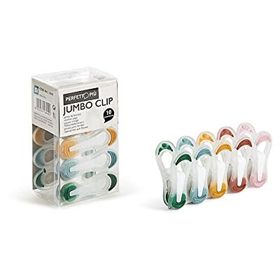 Perfetto Plus Jumbo Clip-Zange, Kunststoff, Mehrfarbig, 2,5 x 3,5 x 7 cm Perfetto Plus Jumbo Clip-Zange, Kunststoff, Mehrfarbig, 2,5 x 3,5 x 7 cm